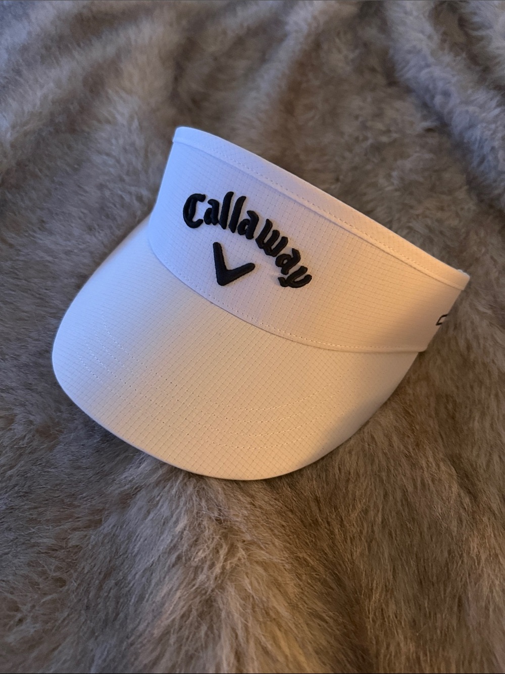 NWT - Callaway White Visor with Black Logo